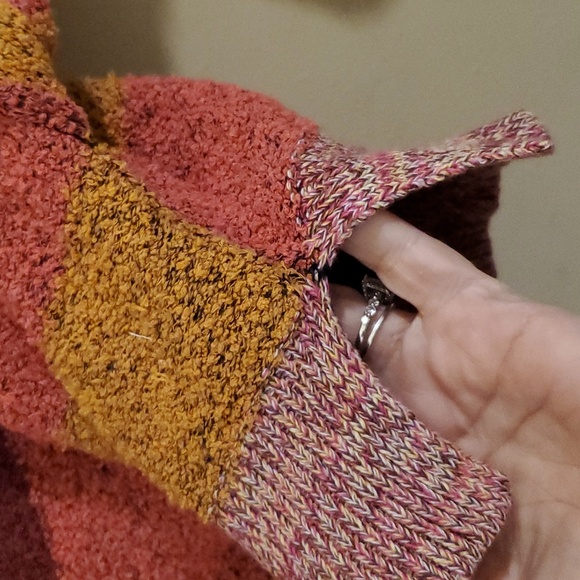 Free People Candyland Striped Pullover Cropped Sweater Size S - Picture 9 of 13